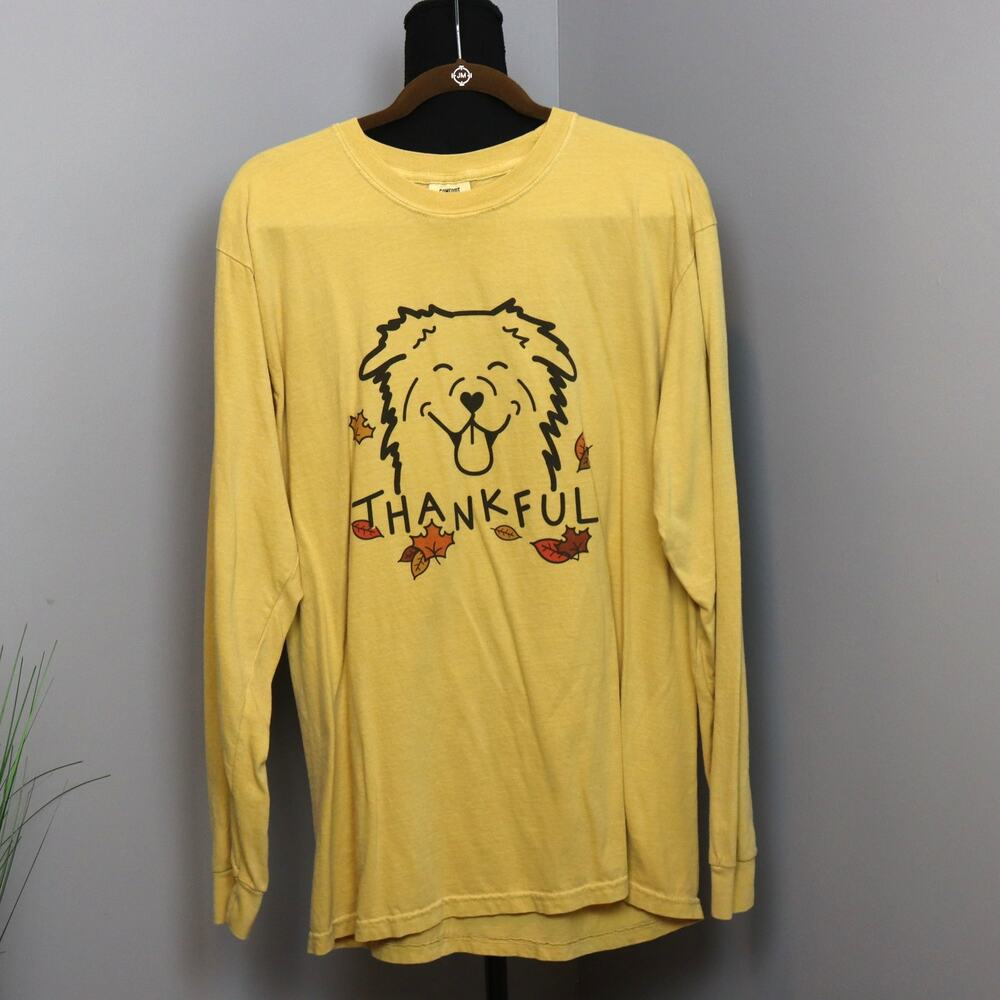 Comfort Colors Thankful Dog shirt Men's L‎